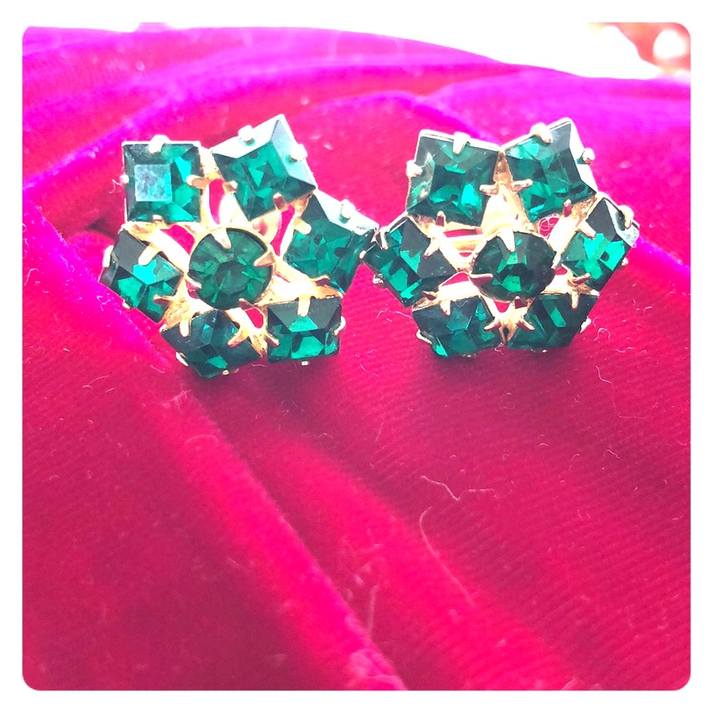 Starburst Emerald Earrings — FREE w/ Purchase